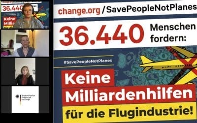 Aktion gegen Rettungspaket für Lufthansa