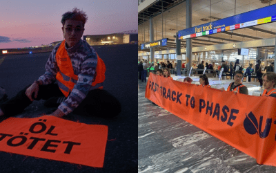 Global airport disruption resumes in the second day of action from Oil Kills – the International Uprising to end fossil fuels