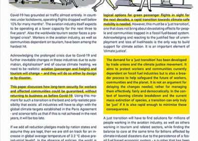 A Rapid and Just Transition of Aviation