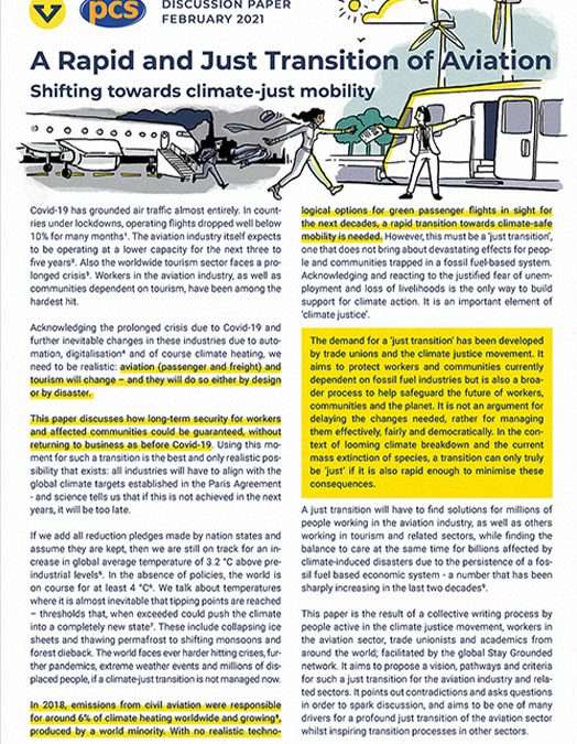 A Rapid and Just Transition of Aviation