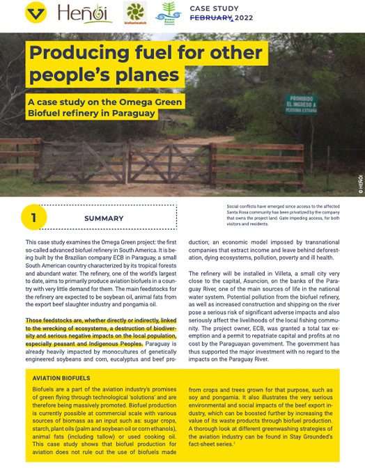 Producing fuel for other people’s planes
