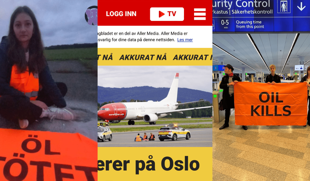 Airports disrupted across Europe as civil resistance groups join Oil Kills – the International Uprising to end fossil fuels