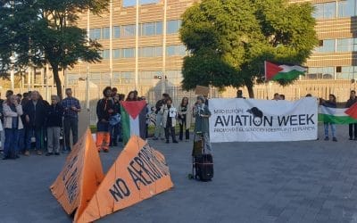 No Aviation Week: Stay Grounded members denounce aviation event in Barcelona