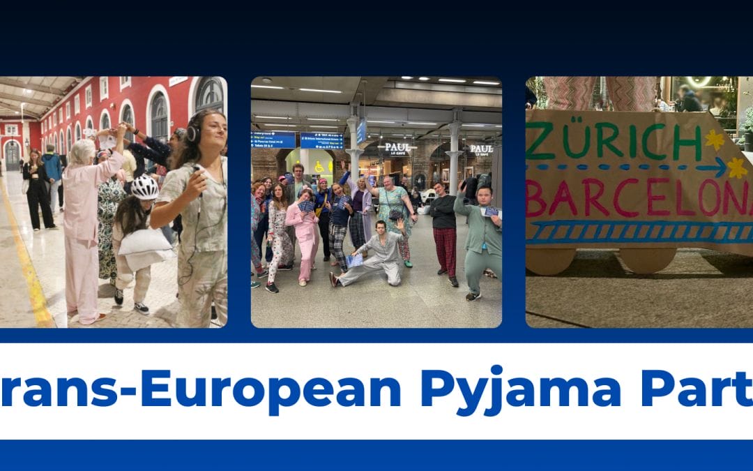 International silent disco demands European night train network