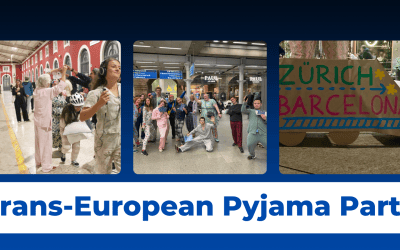 International silent disco demands European night train network